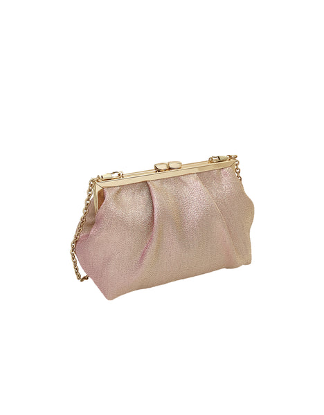June Shimmer Jacquard Pouch Clutch