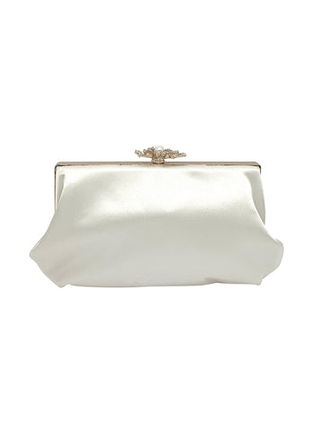 La Regale Clutch,Plum,One Size: Handbags