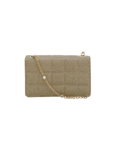 Carina Quilted Trapezoid Clutch