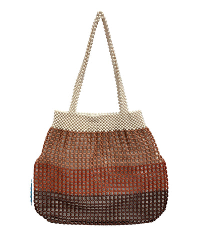 Brown Beaded Evening Bag by La Regale, Ltd.