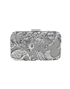 Emily Sequin Floral Minaudiere